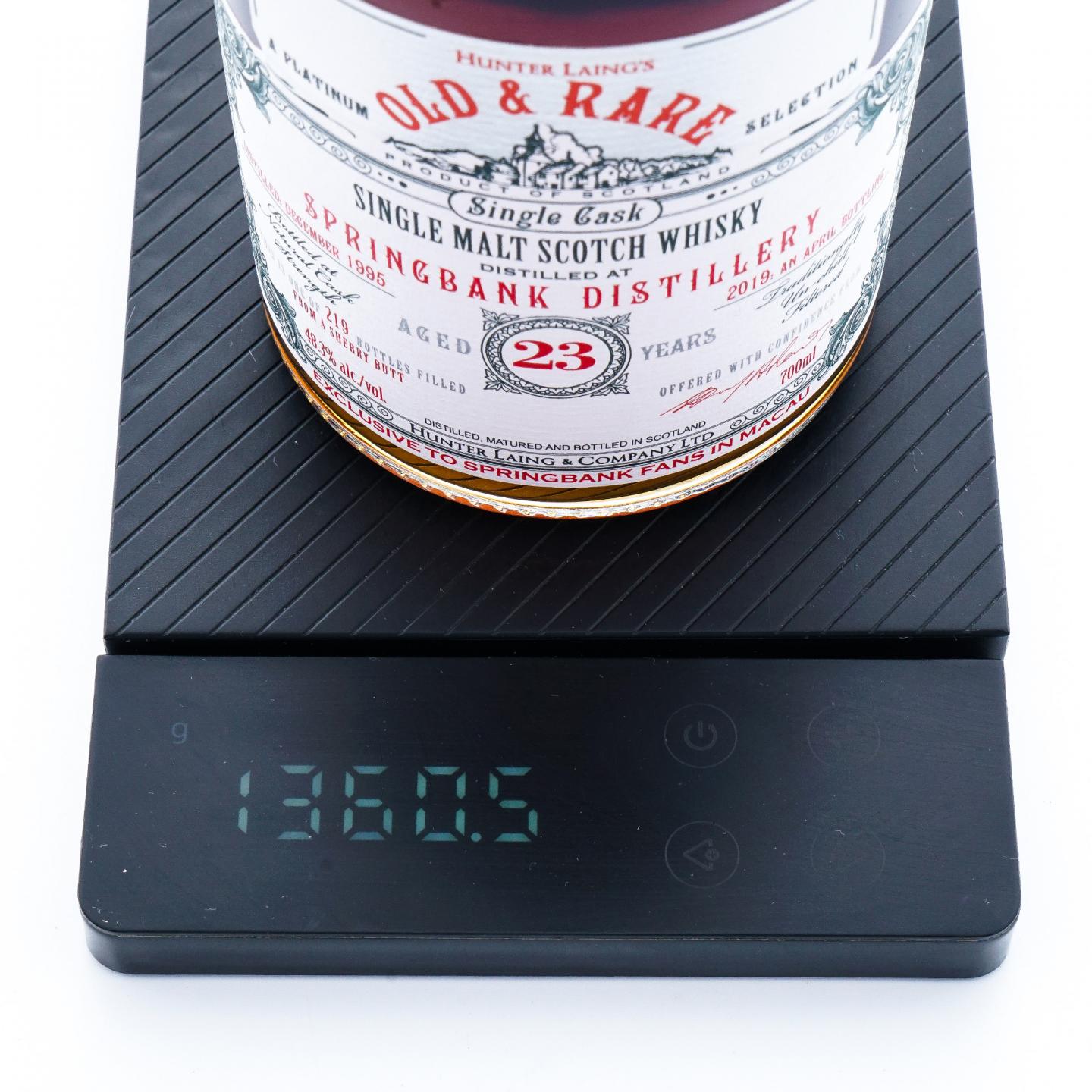 Springbank 云顶 23年 1995-2019 雪莉单桶 HL Old & Rare