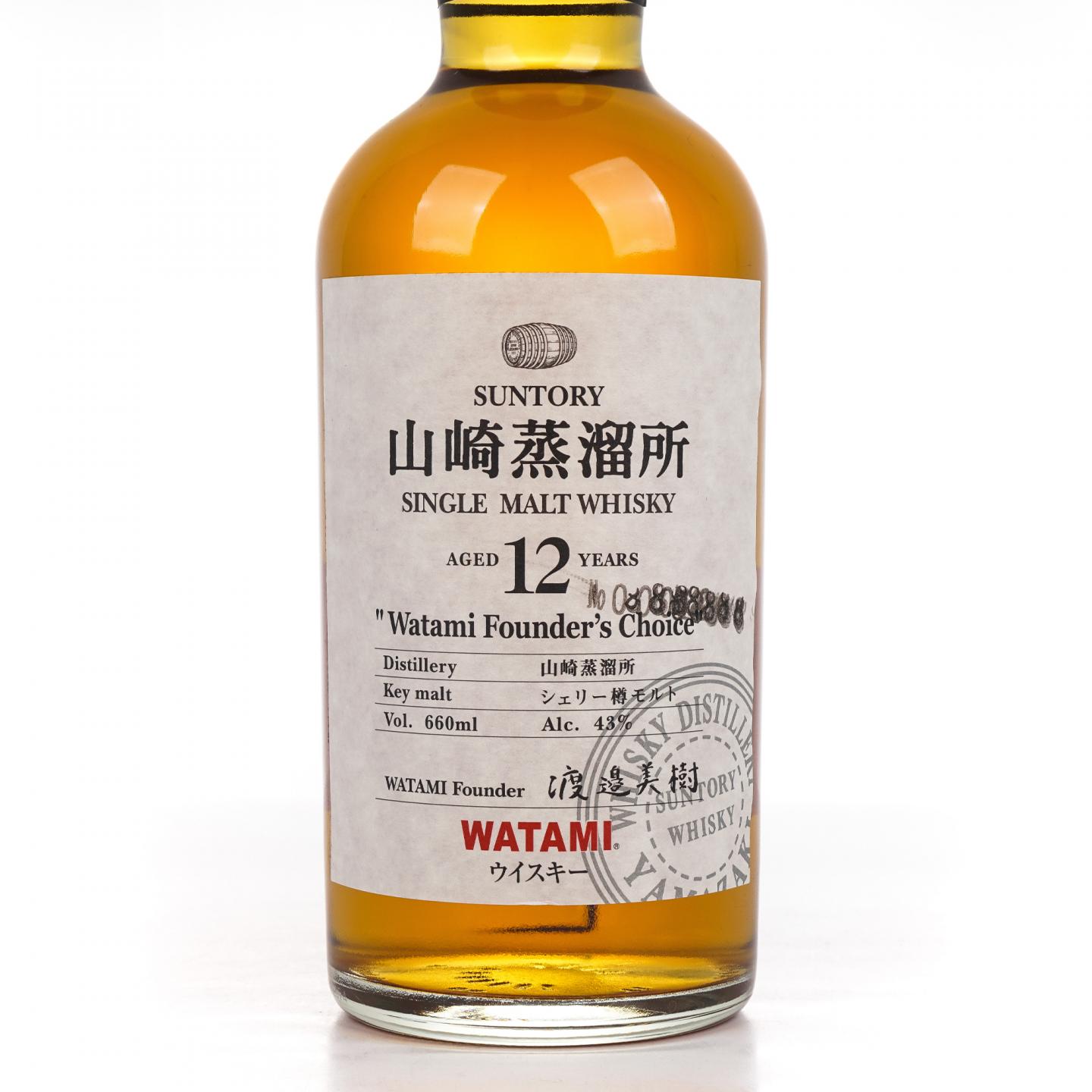 山崎 12年 渡边美树 Watami Founder’s Choice 660ML
