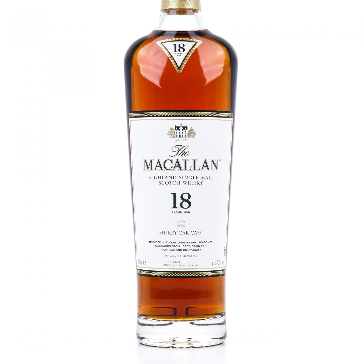 【附X光图】Macallan 麦卡伦 18年 2024 雪莉桶