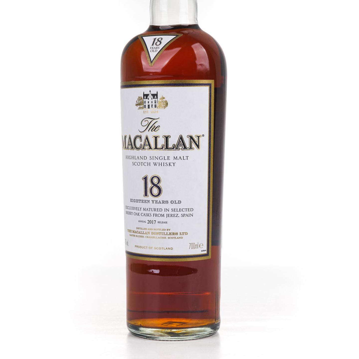 Macallan 麦卡伦 18年 2017 雪莉桶