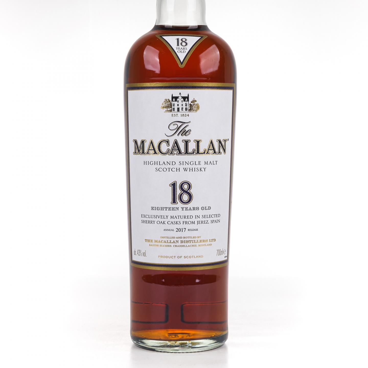 Macallan 麦卡伦 18年 2017 雪莉桶