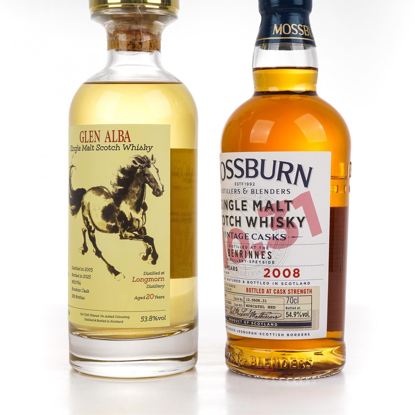 Longmorn 朗摩 20年 2005 一马当先/Benrinnes 本利林 14年 2008 2瓶组