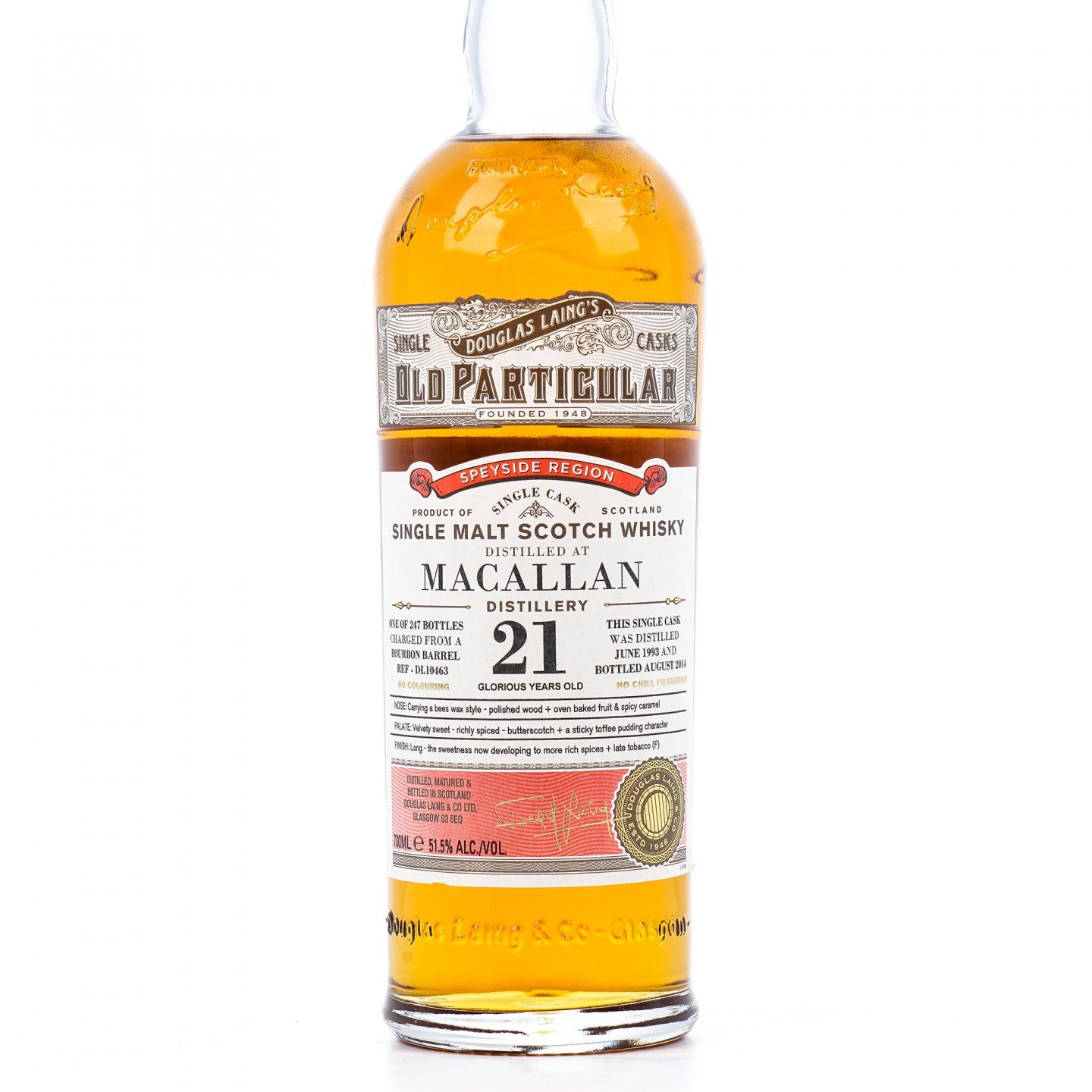 Macallan 麦卡伦 21年 1993-2014 DL Old Particular