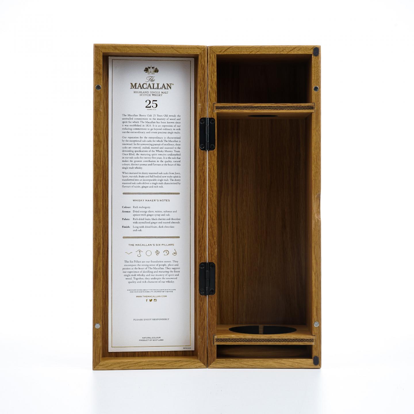 【附X光图】Macallan 麦卡伦 25年 2023 雪莉桶 黑腰带 木礼盒