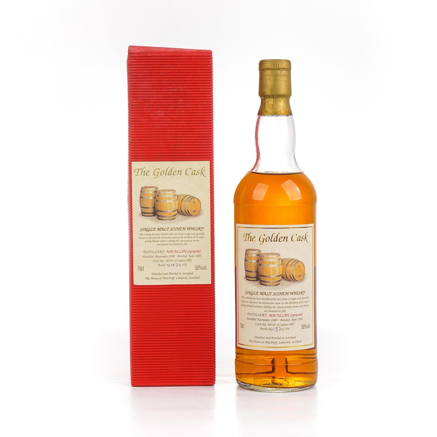 Macallan 麦卡伦 13年 1989-2003 The Golden Cask