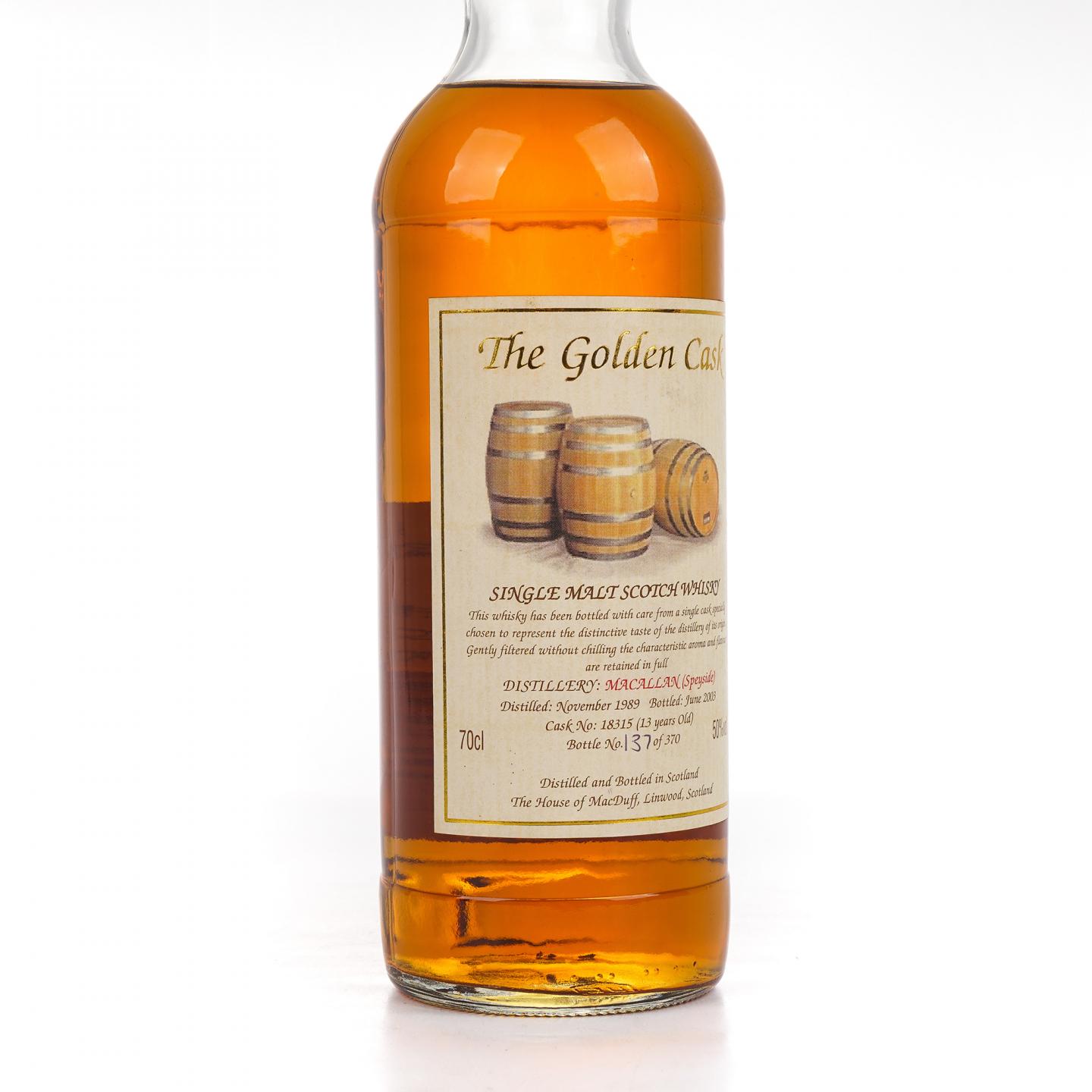 Macallan 麦卡伦 13年 1989-2003 The Golden Cask