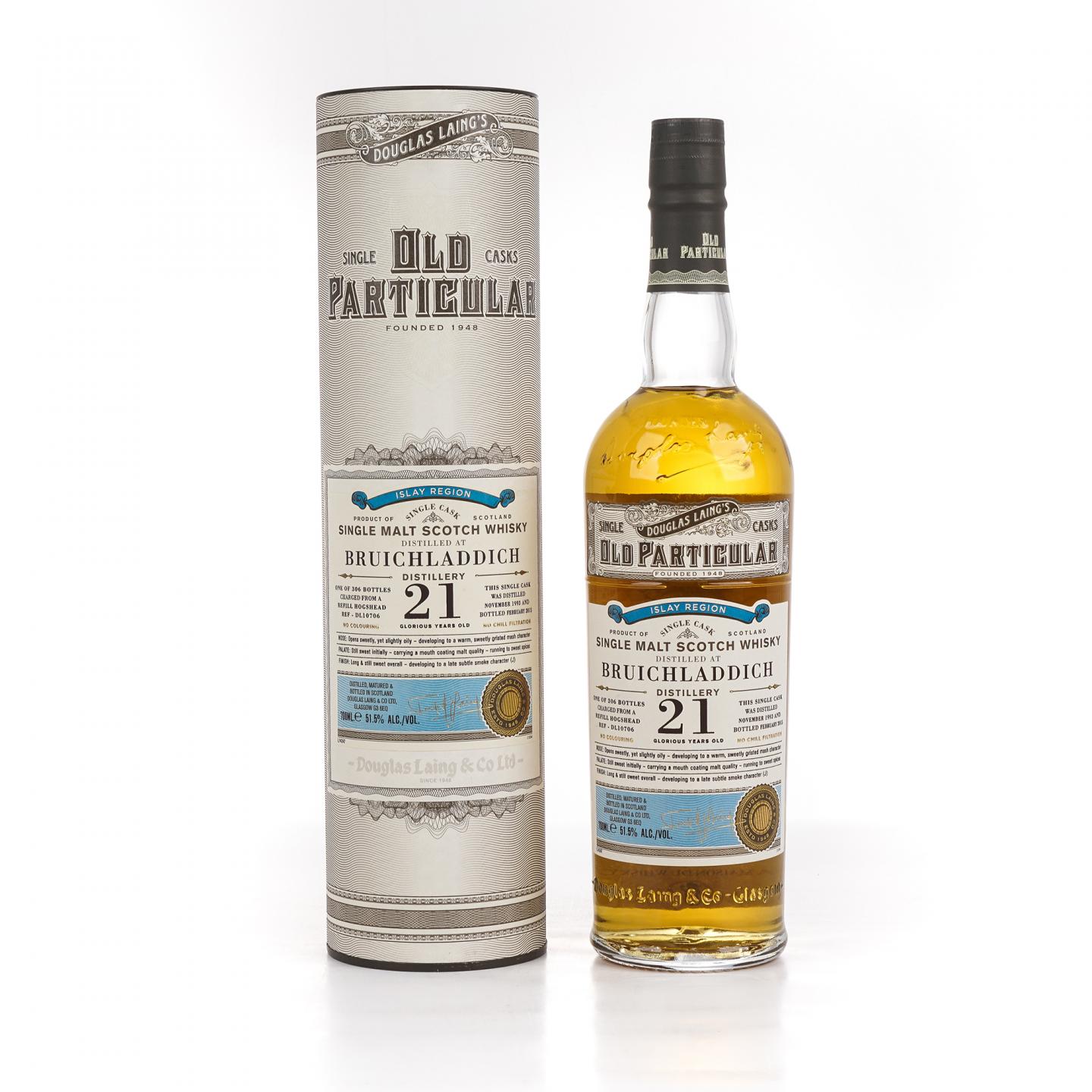 Bruichladdich 布赫拉迪 21年 1993-2015 单桶 DL 10706