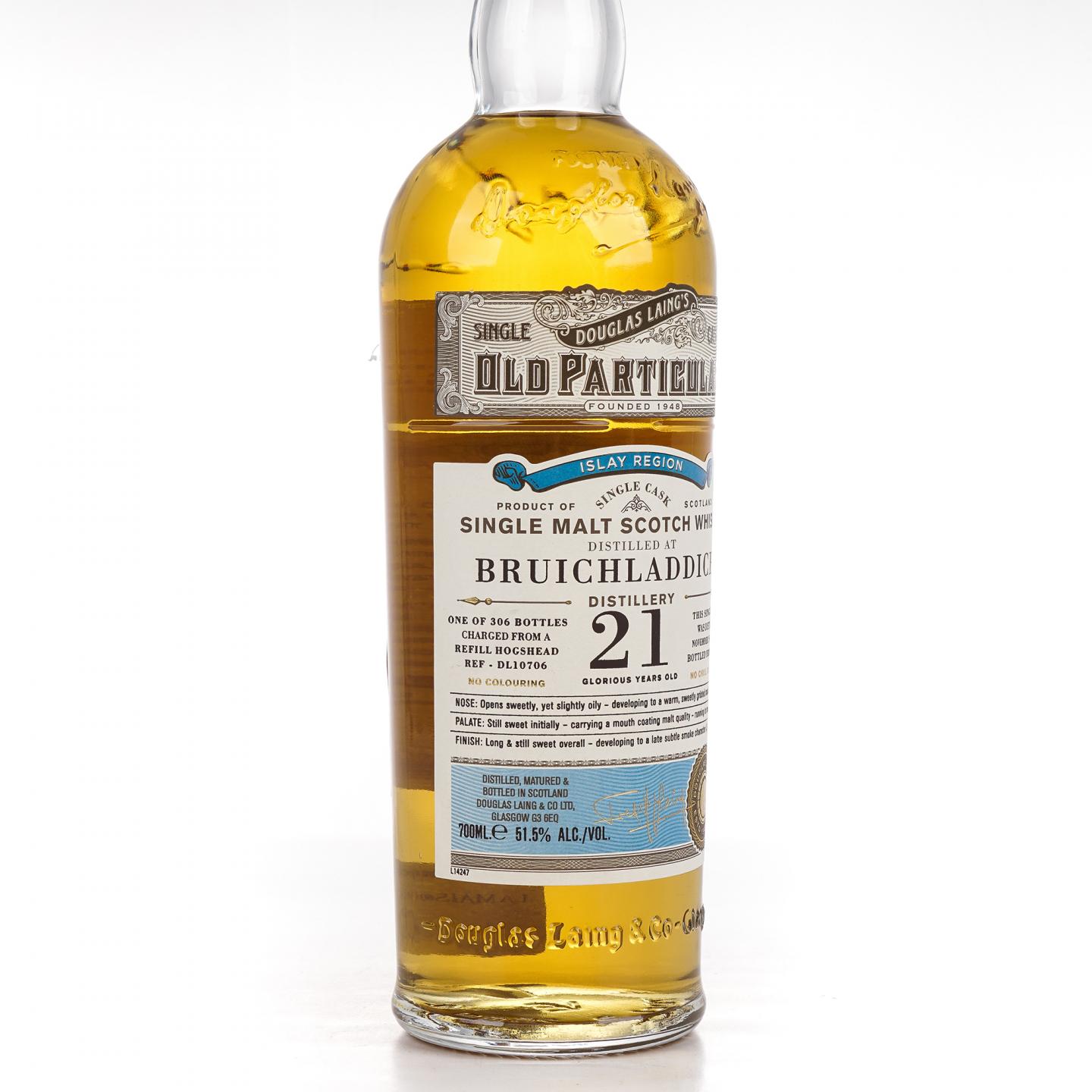 Bruichladdich 布赫拉迪 21年 1993-2015 单桶 DL 10706