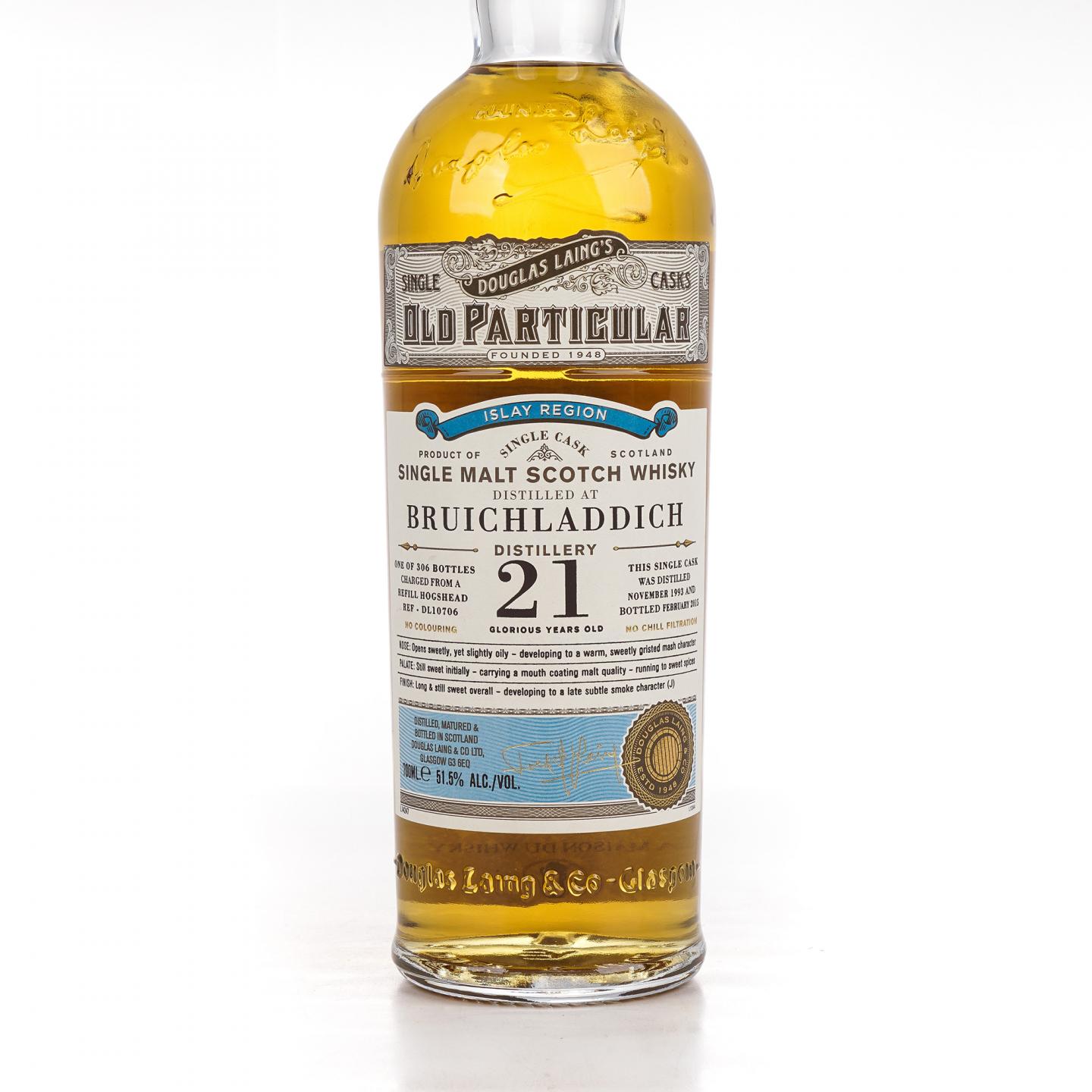 Bruichladdich 布赫拉迪 21年 1993-2015 单桶 DL 10706