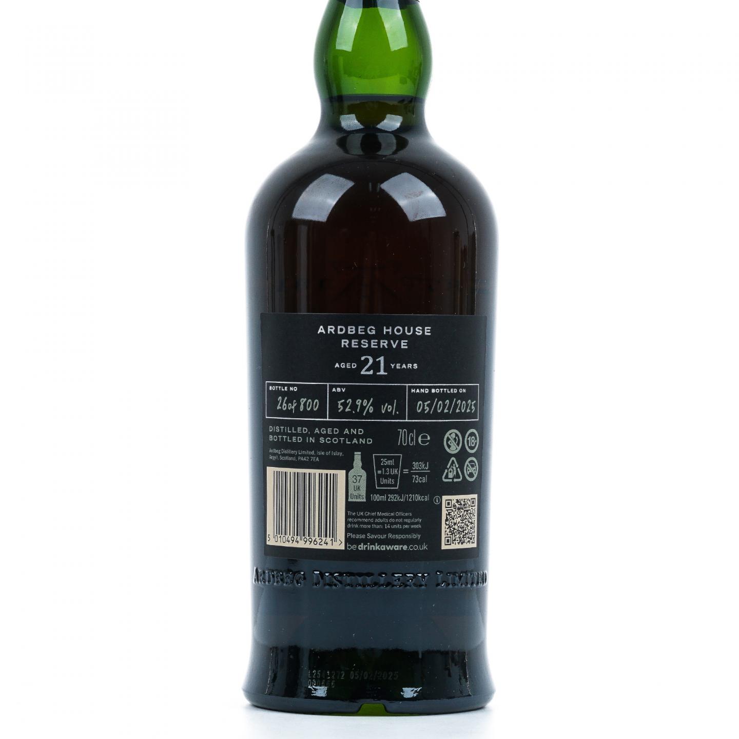 Ardbeg 阿贝 21年 2025 House Reserve 桶强