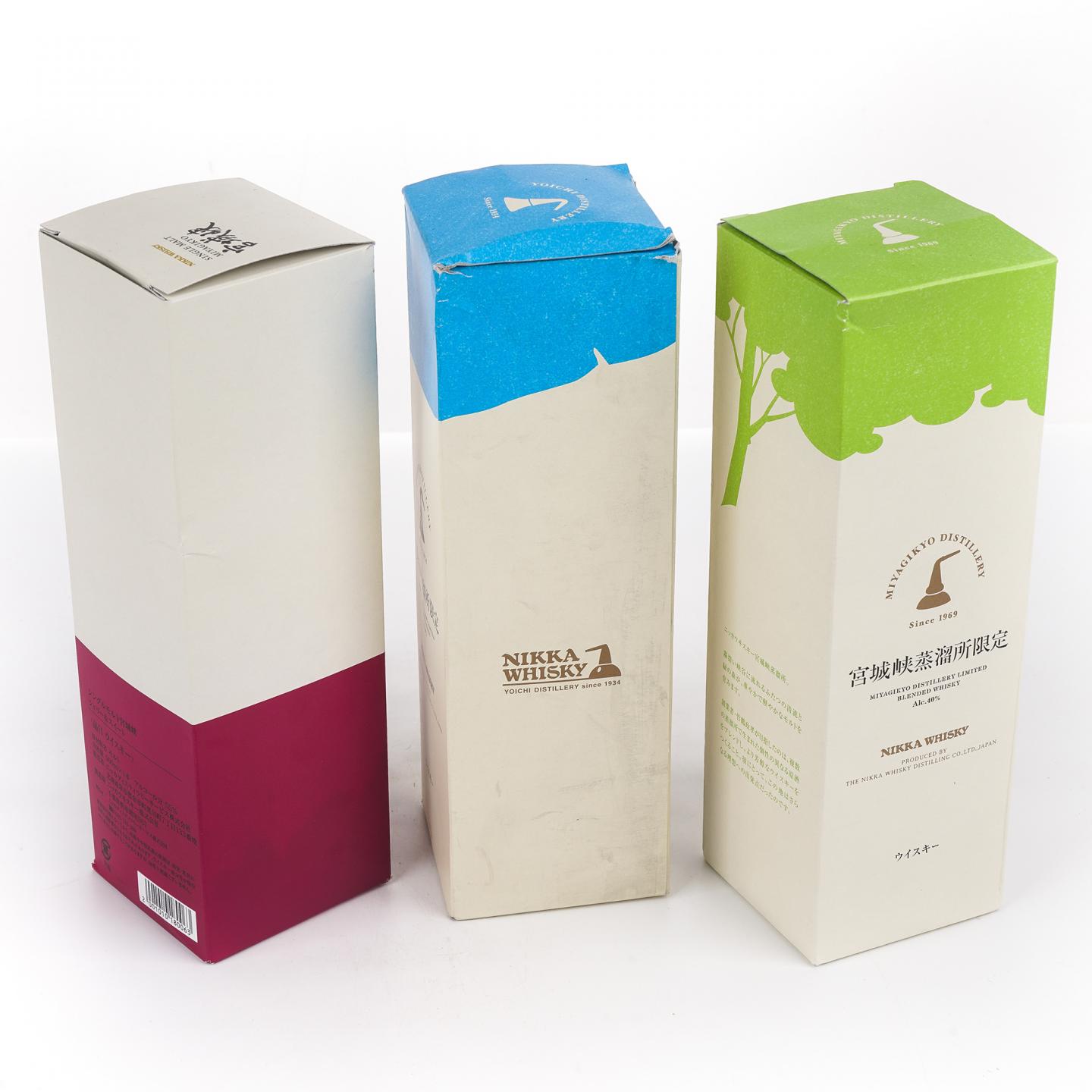 余市/宫城峡蒸馏所限定 调和/单麦 500ml *3支组