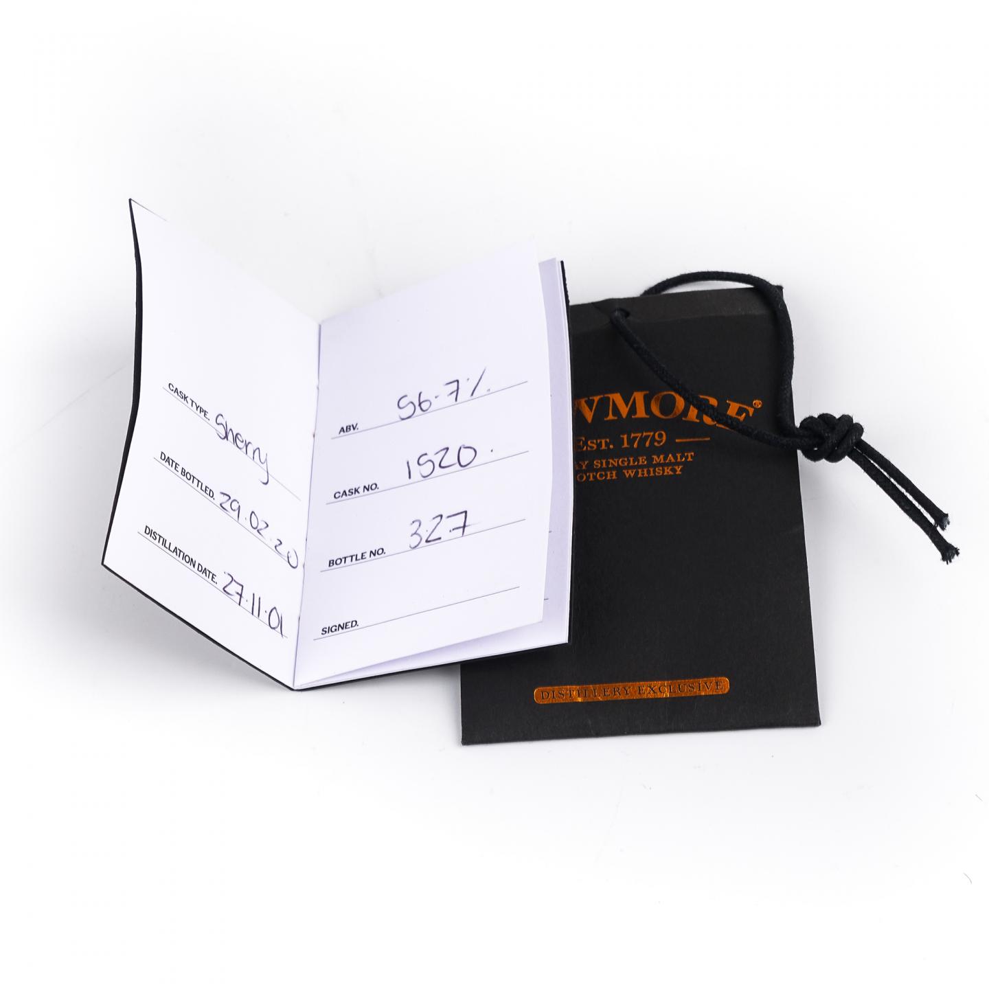 Bowmore 波摩 2001-2020 手工瓶 雪莉桶#1520