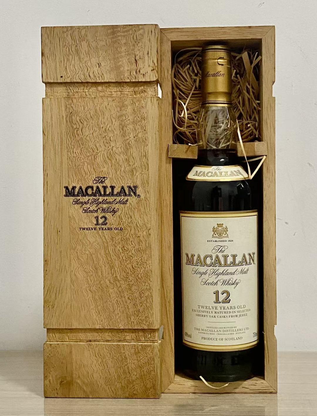 旧版麦卡伦12草写版庄园750ml