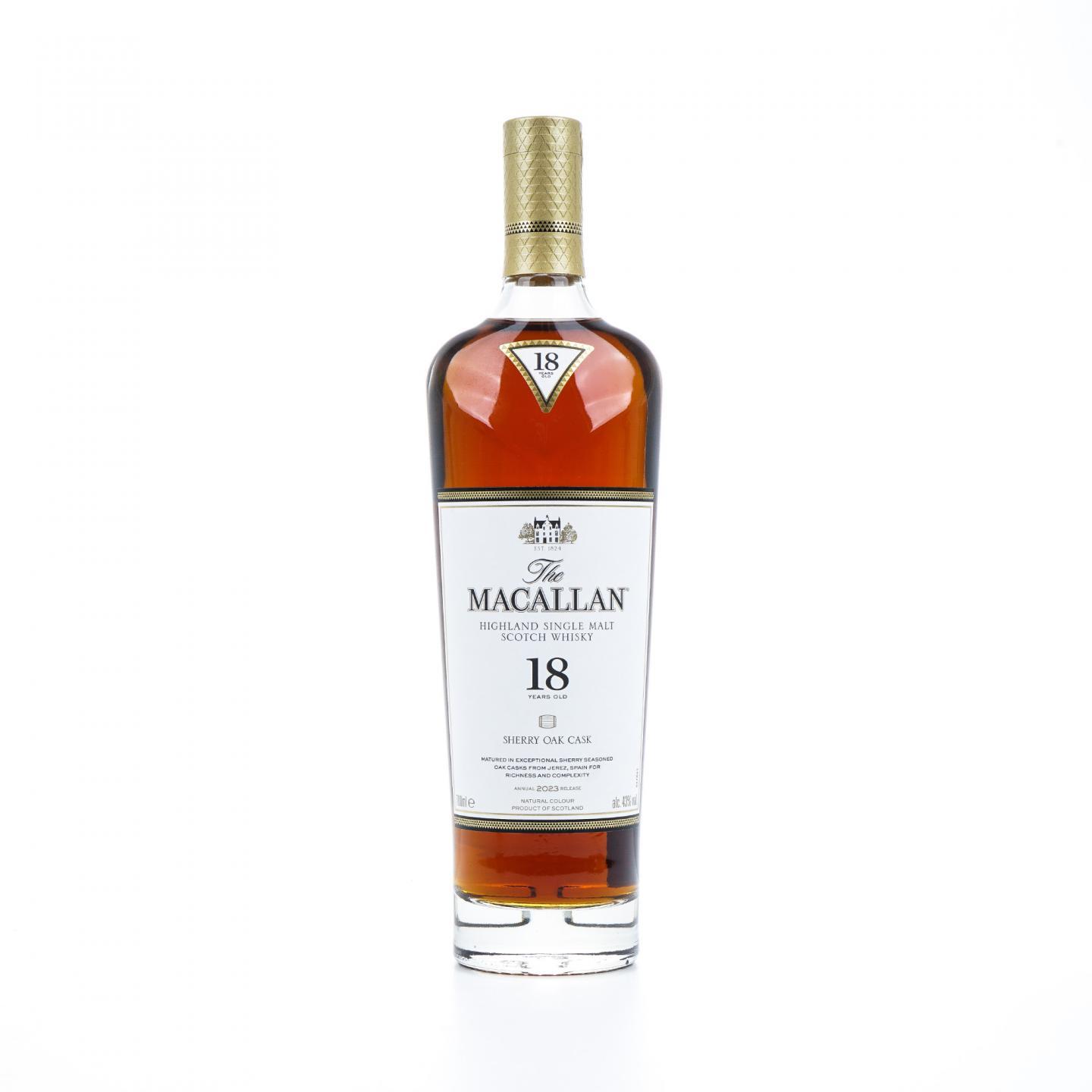 【附X光图】Macallan 麦卡伦 18年 2023 雪莉桶