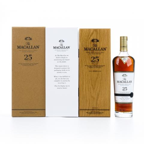 【附X光图】Macallan 麦卡伦 25年 2023 雪莉桶 黑腰带 木礼盒 700ml
