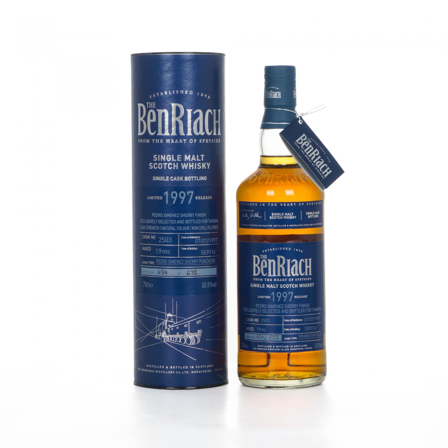 BenRiach 本利亚克 19年 1997-2016 单桶#2503