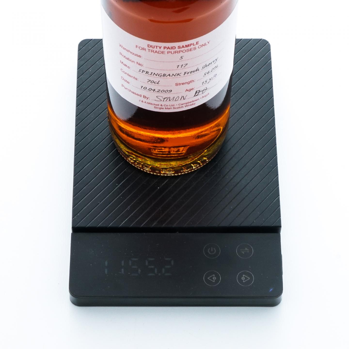 Springbank 云顶 15年 2009 完税瓶 新鲜雪莉桶