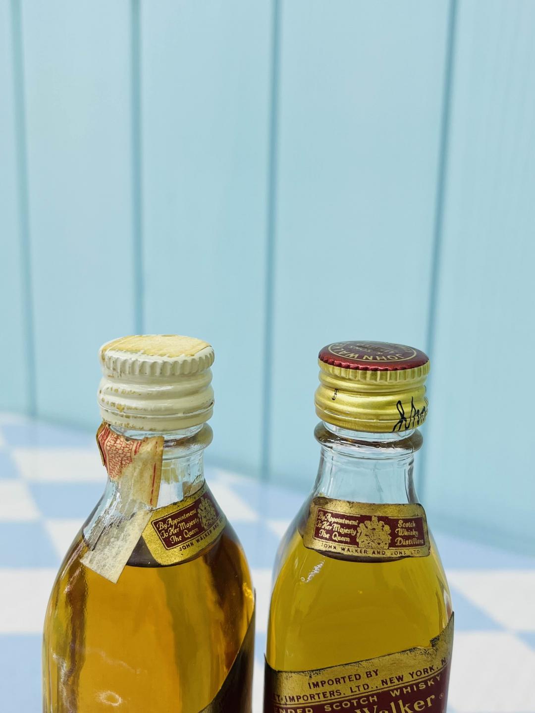 70年代 Johnnie walker 红牌 小酒版*2