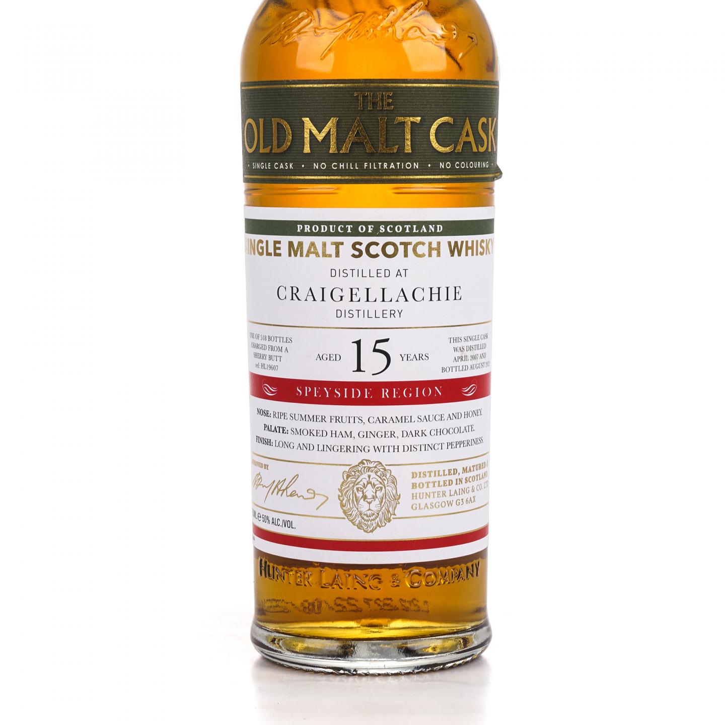 Craigellachie 克莱拉奇 15年 2007-2022 雪莉单桶#HL 19607