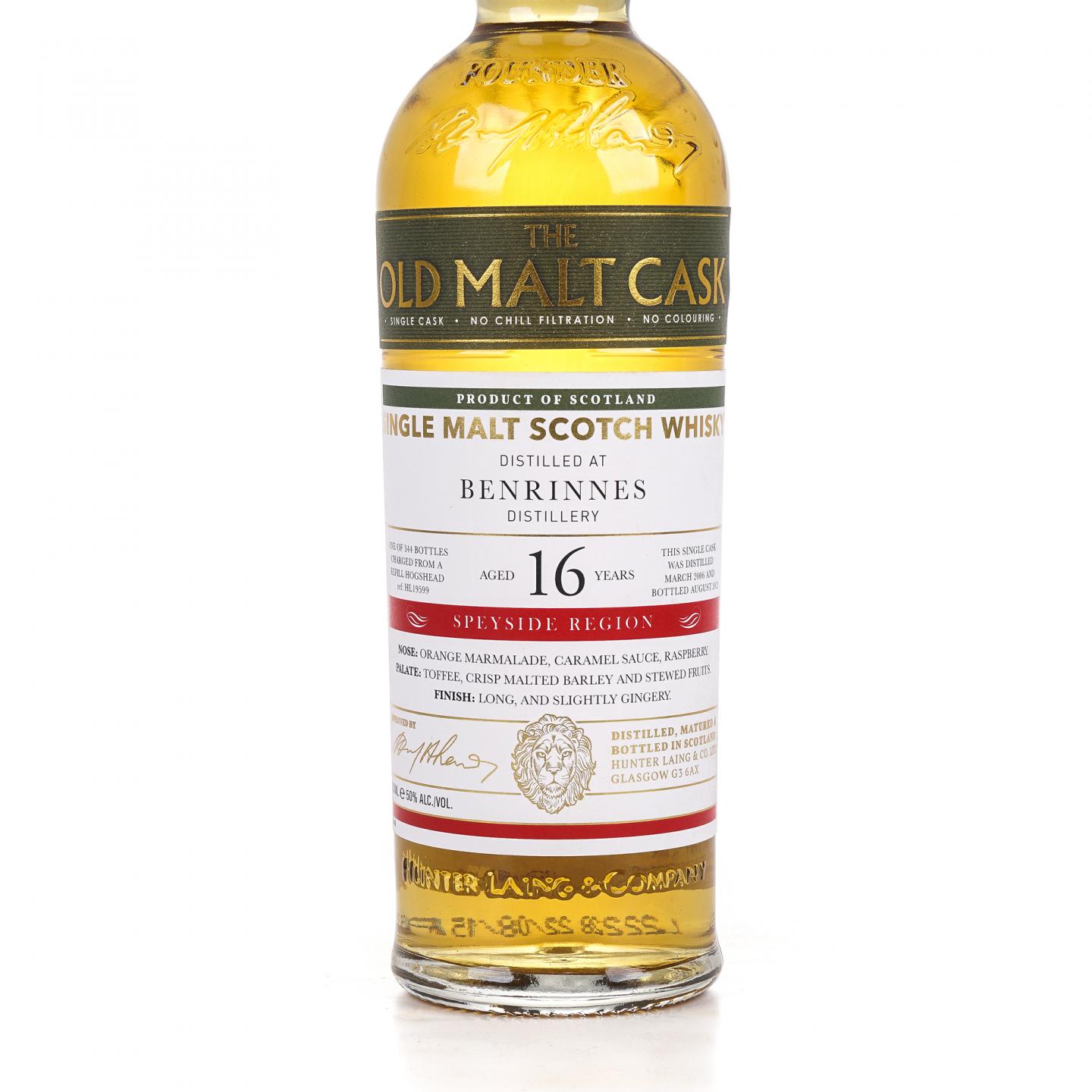 Benrinnes 本利林 16年 2006-2022 单桶 HL 19599