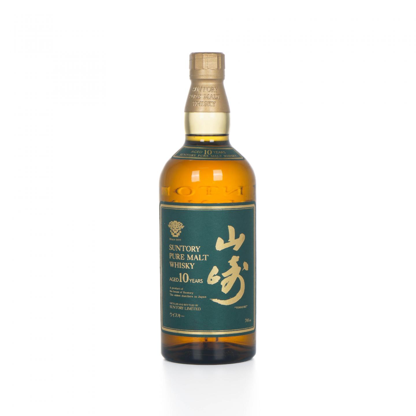 山崎 10年 金花标 绿标 Pure Malt