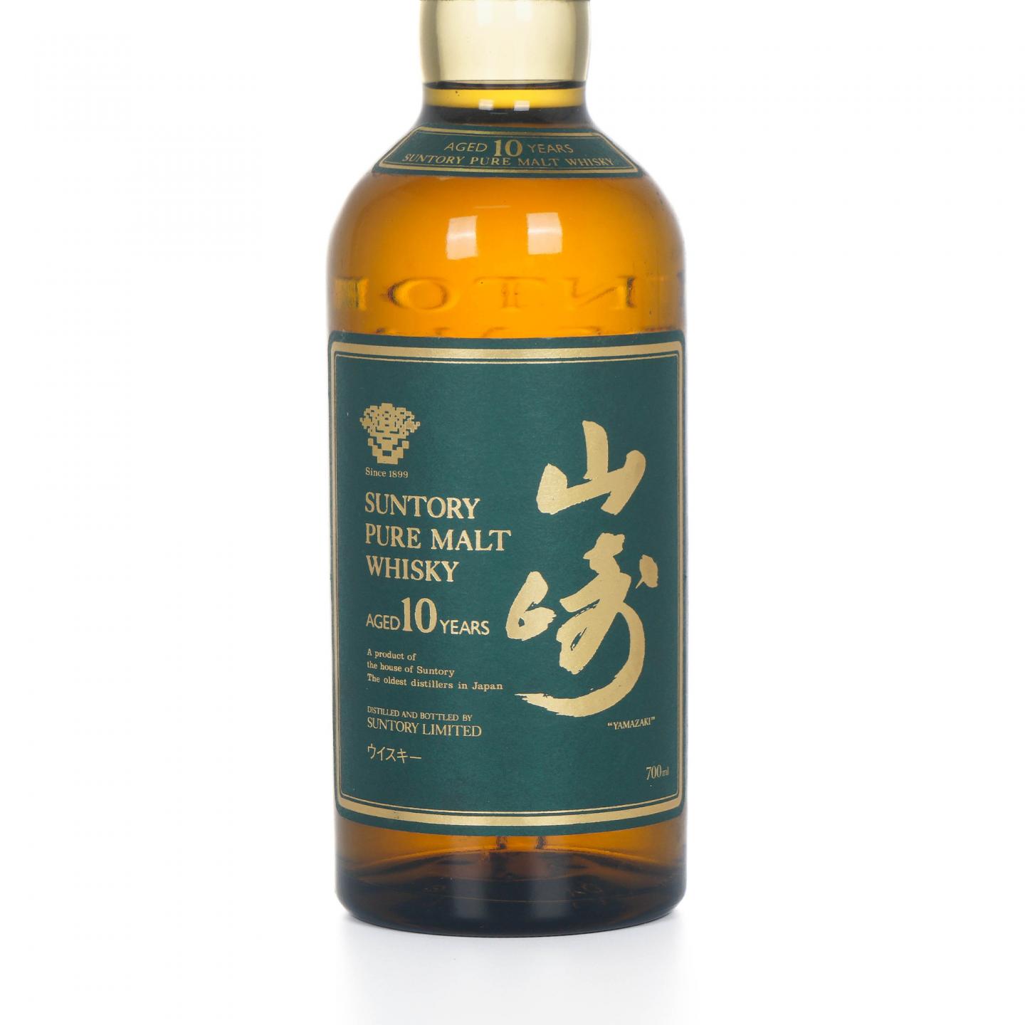 山崎 10年 金花标 绿标 Pure Malt