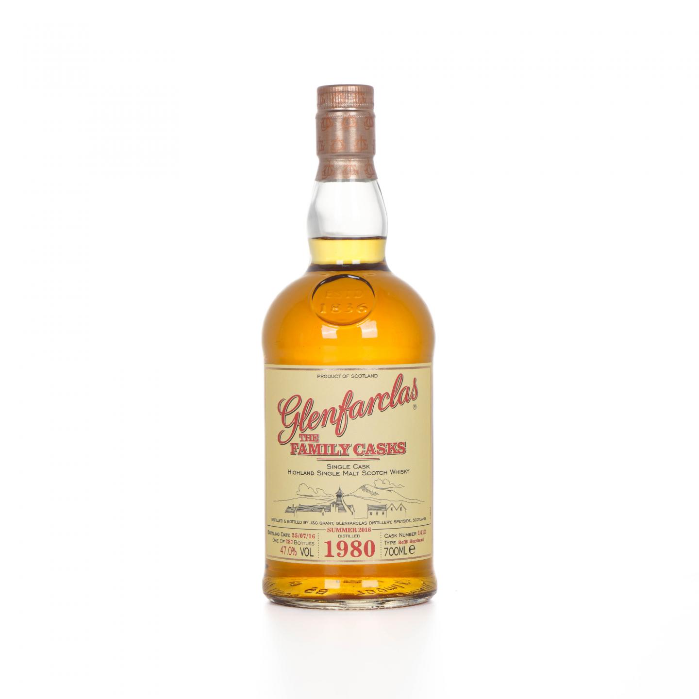 Glenfarclas 格兰花格 1980-2016 家族桶#1412