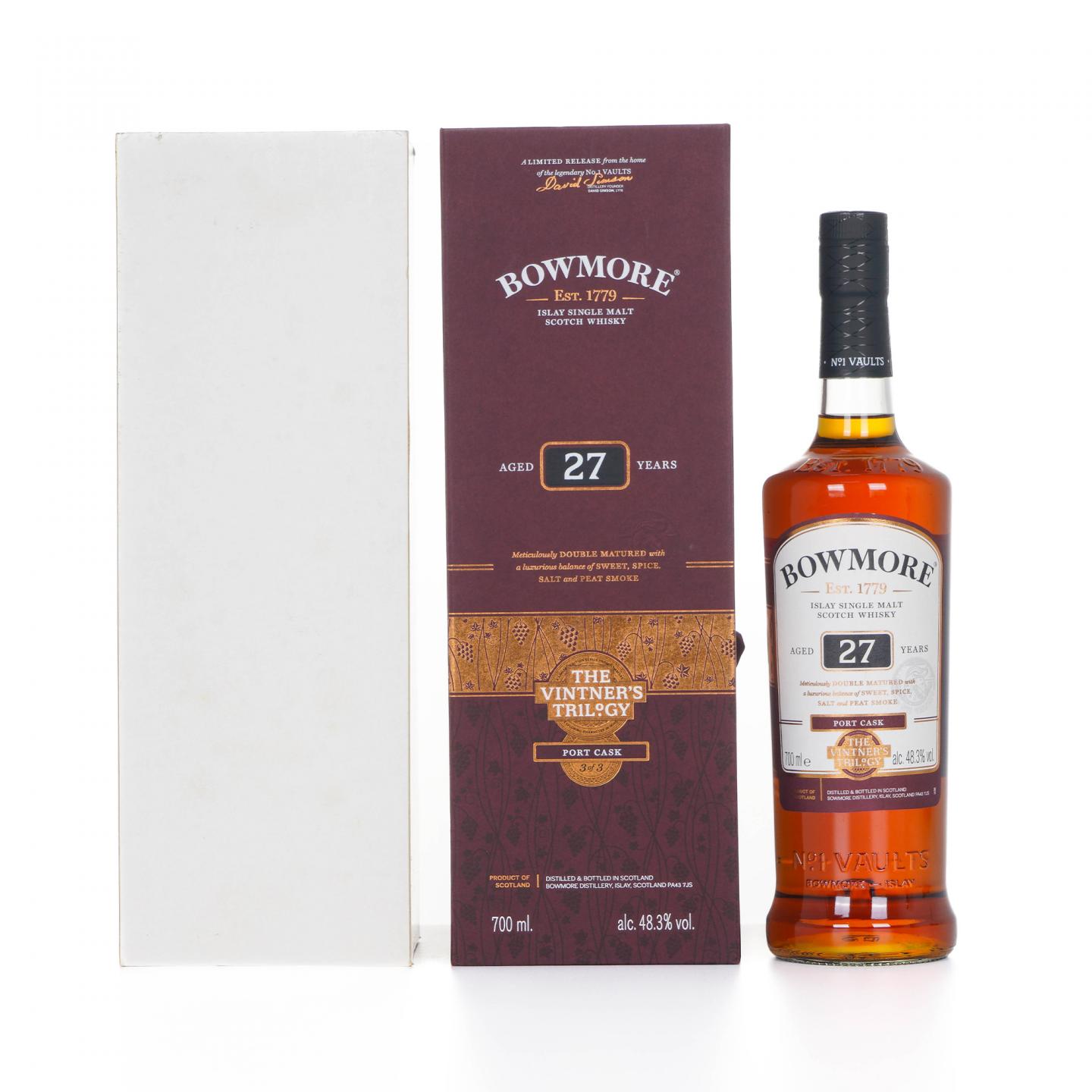 Bowmore 波摩 27年 2018 酒庄三部曲之三 行货