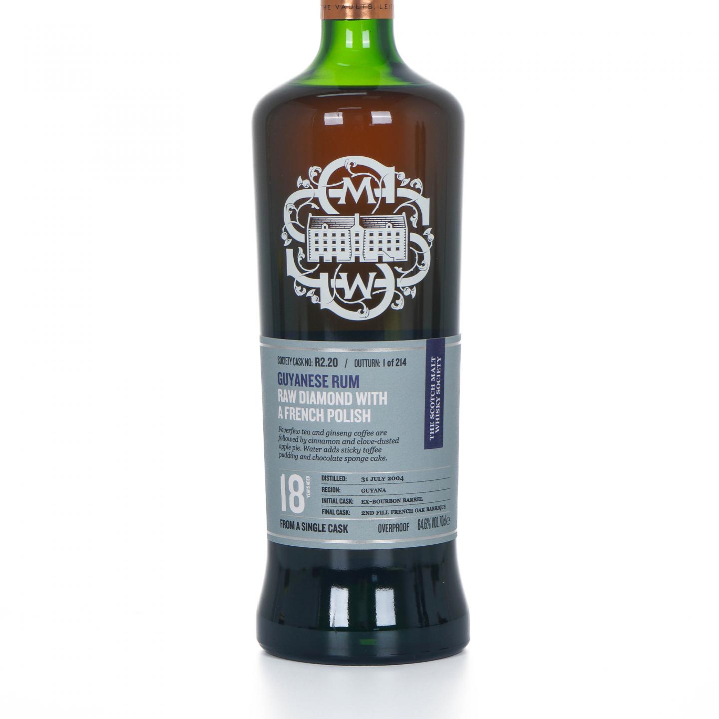 SMWS R2.20 圭亚那 18年 2004 单桶 朗姆酒 行货