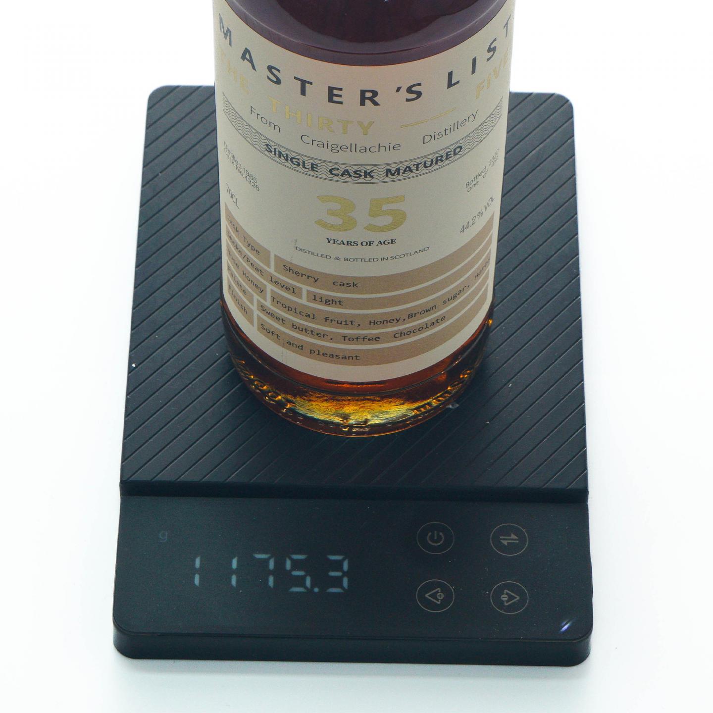 Craigellachie 克莱拉奇 35年 1985-2020 Master’s List