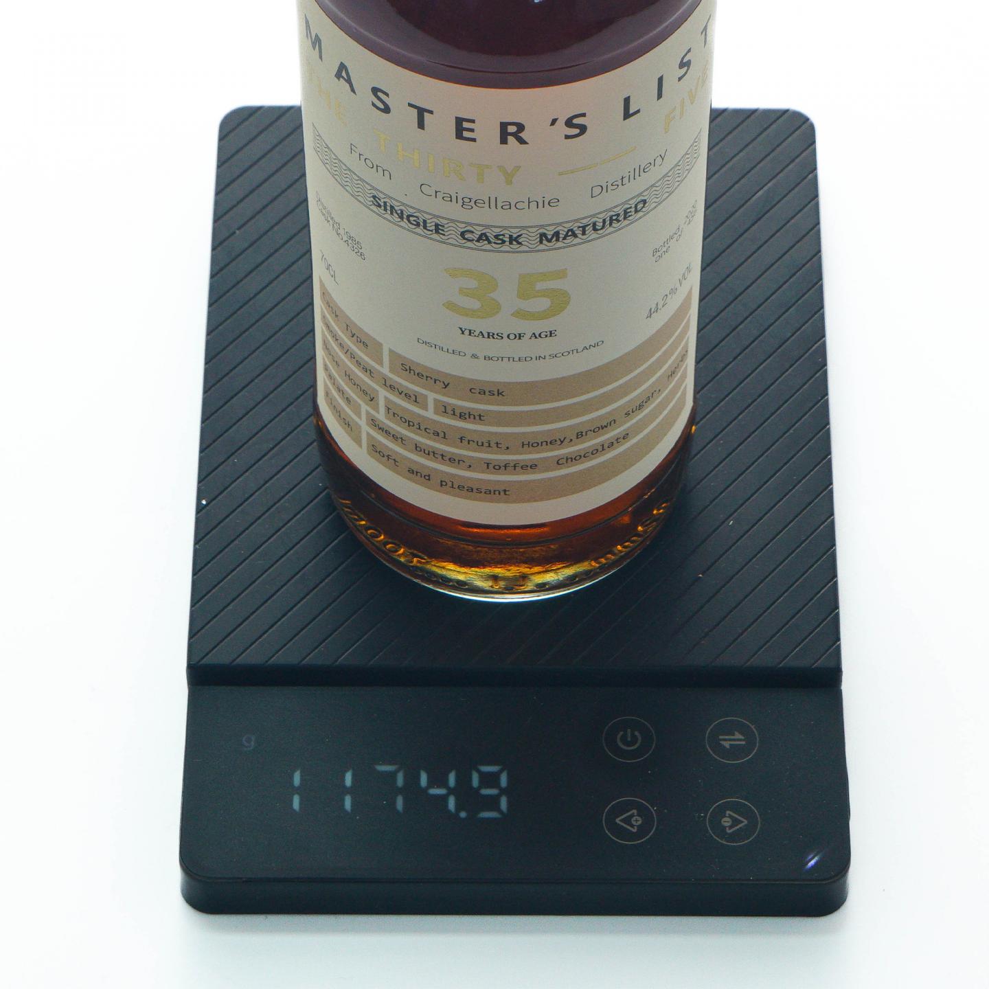 Craigellachie 克莱拉奇 35年 1985-2020 雪莉桶#4326