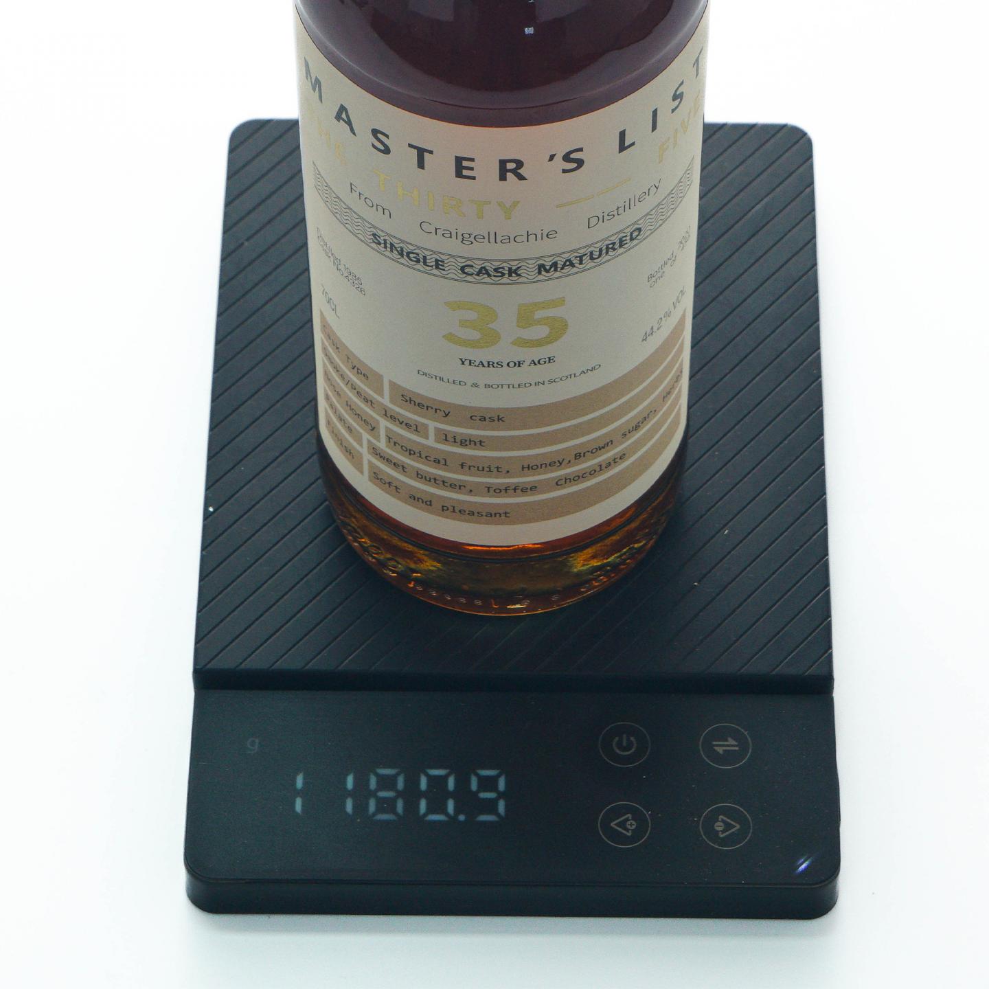 Craigellachie 克莱拉奇 35年 1985-2020 Master’s List 44.2%