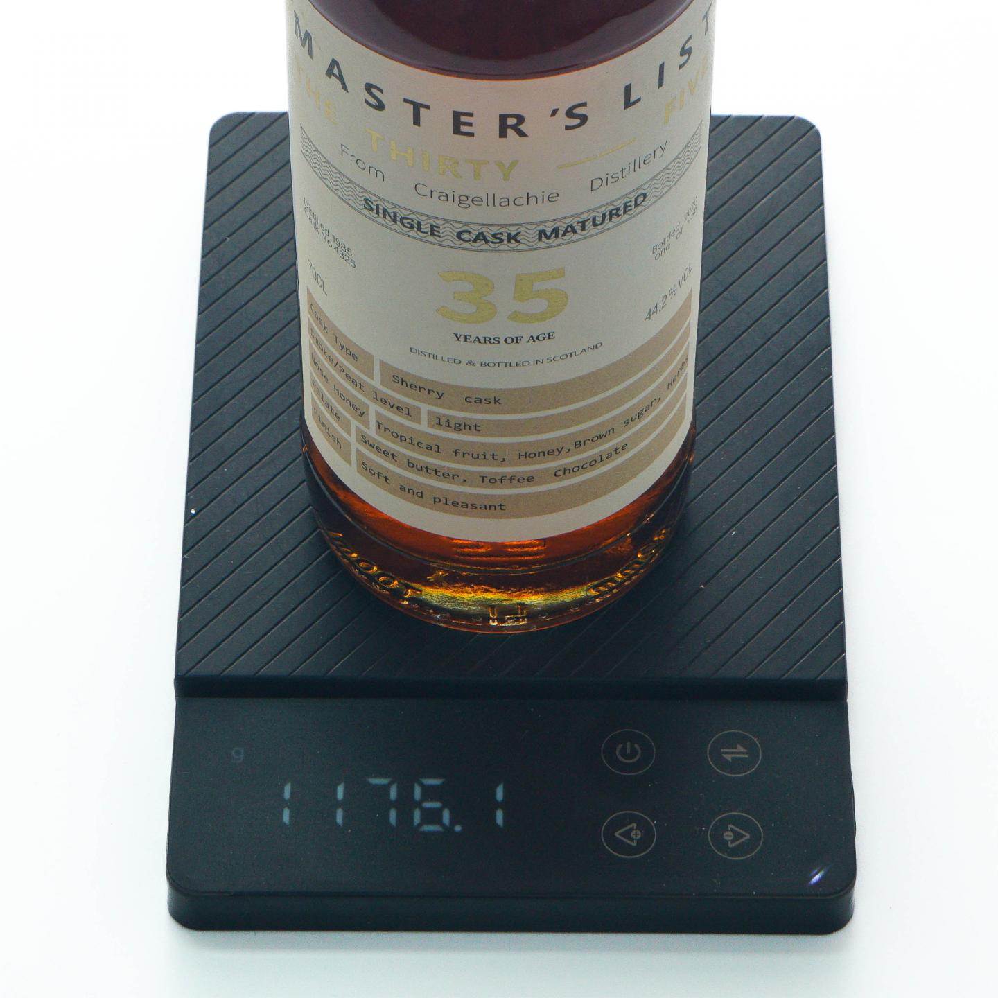 Craigellachie 克莱拉奇 35年 1985-2020 雪莉桶#4326 70CL