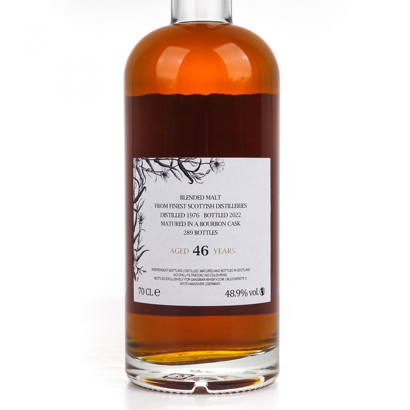调和麦芽威士忌 46年 1976-2022 Sansibar
