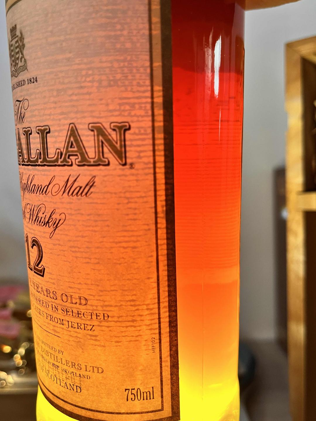 旧版麦卡伦12草写版庄园750ml