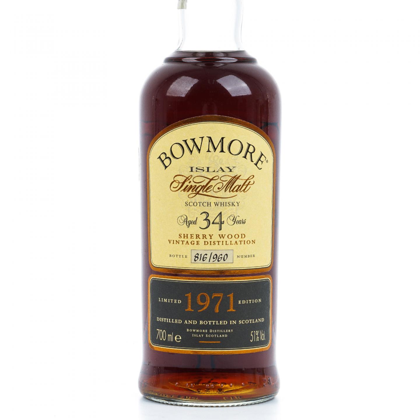 Bowmore 波摩 34年 1971 雪莉桶
