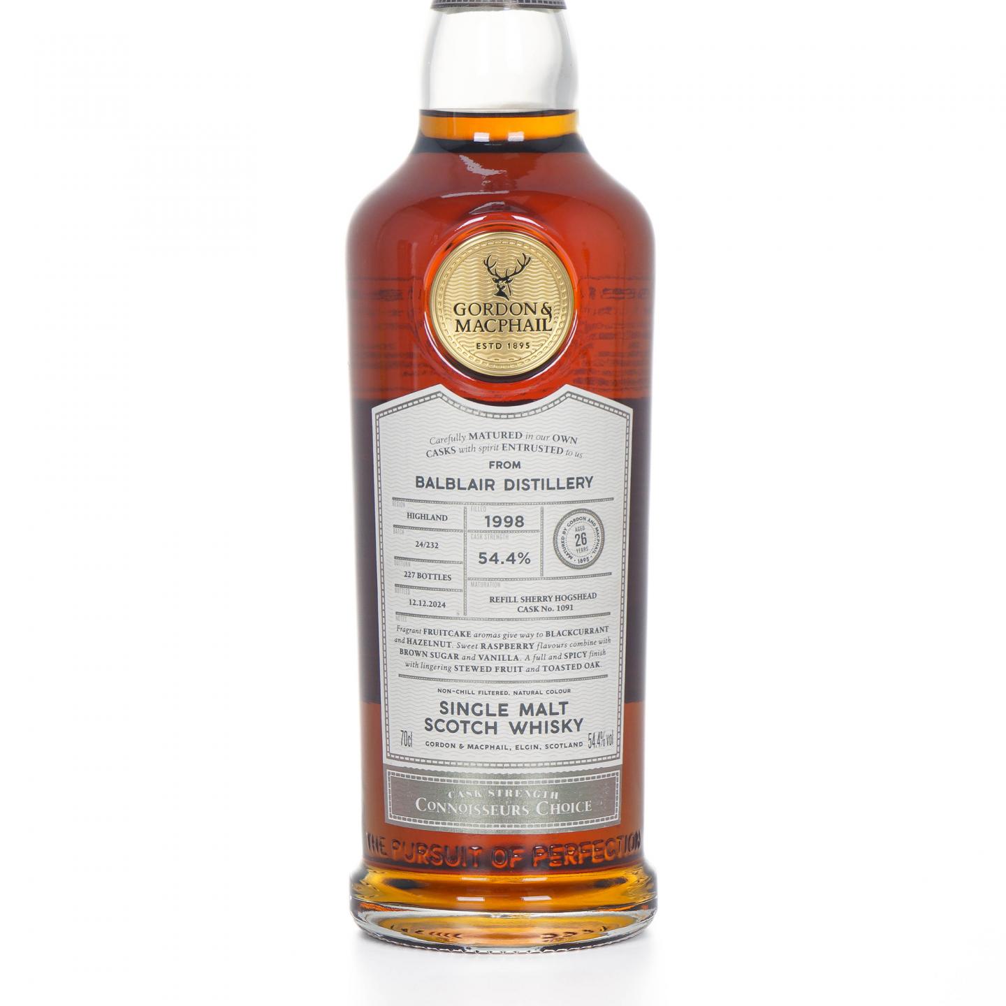 Balblair 巴布莱尔 26年 1998-2024 GM鉴赏家之选 雪莉桶#1091