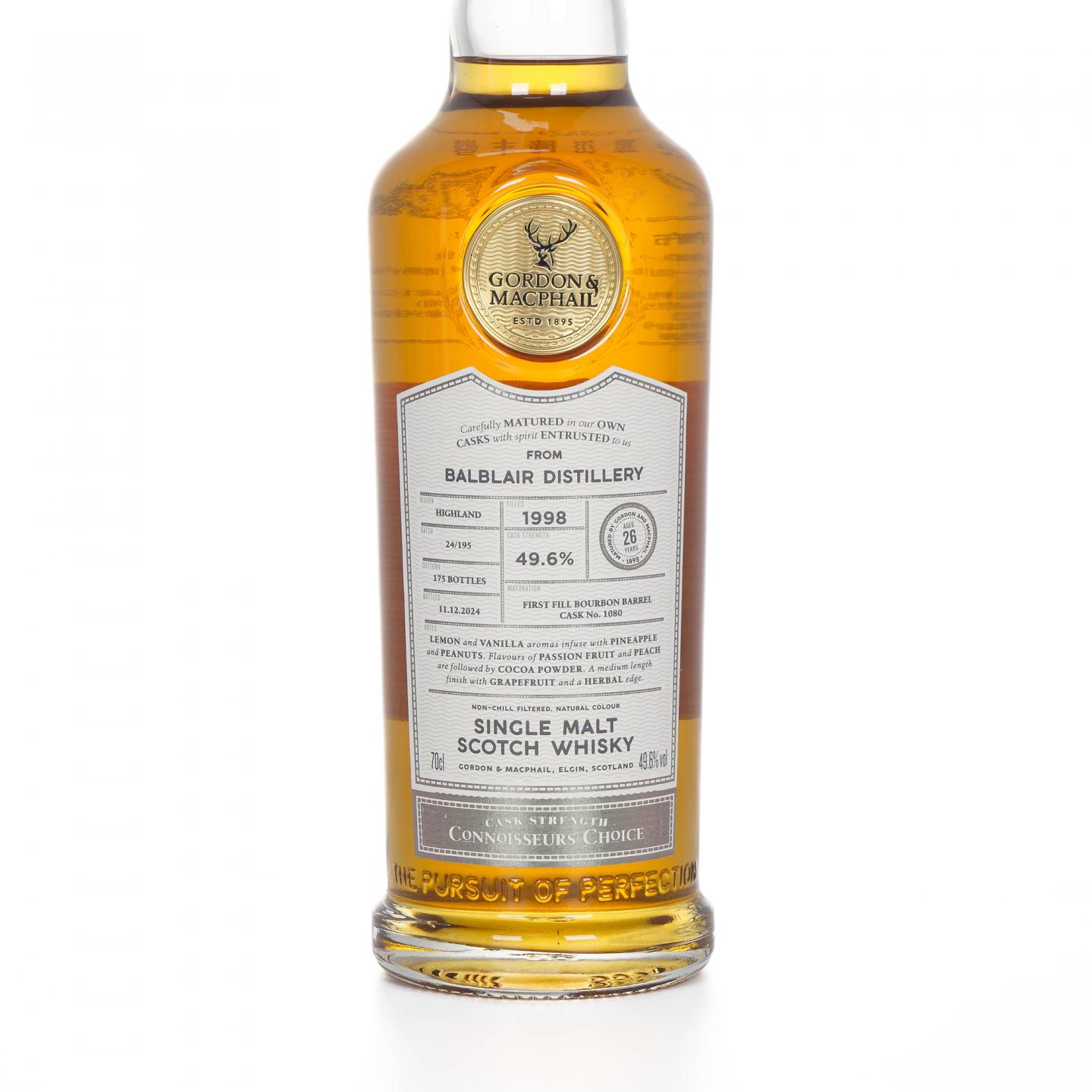 Balblair 巴布莱尔 26年 1998-2024 GM鉴赏家之选 波本桶 桶强