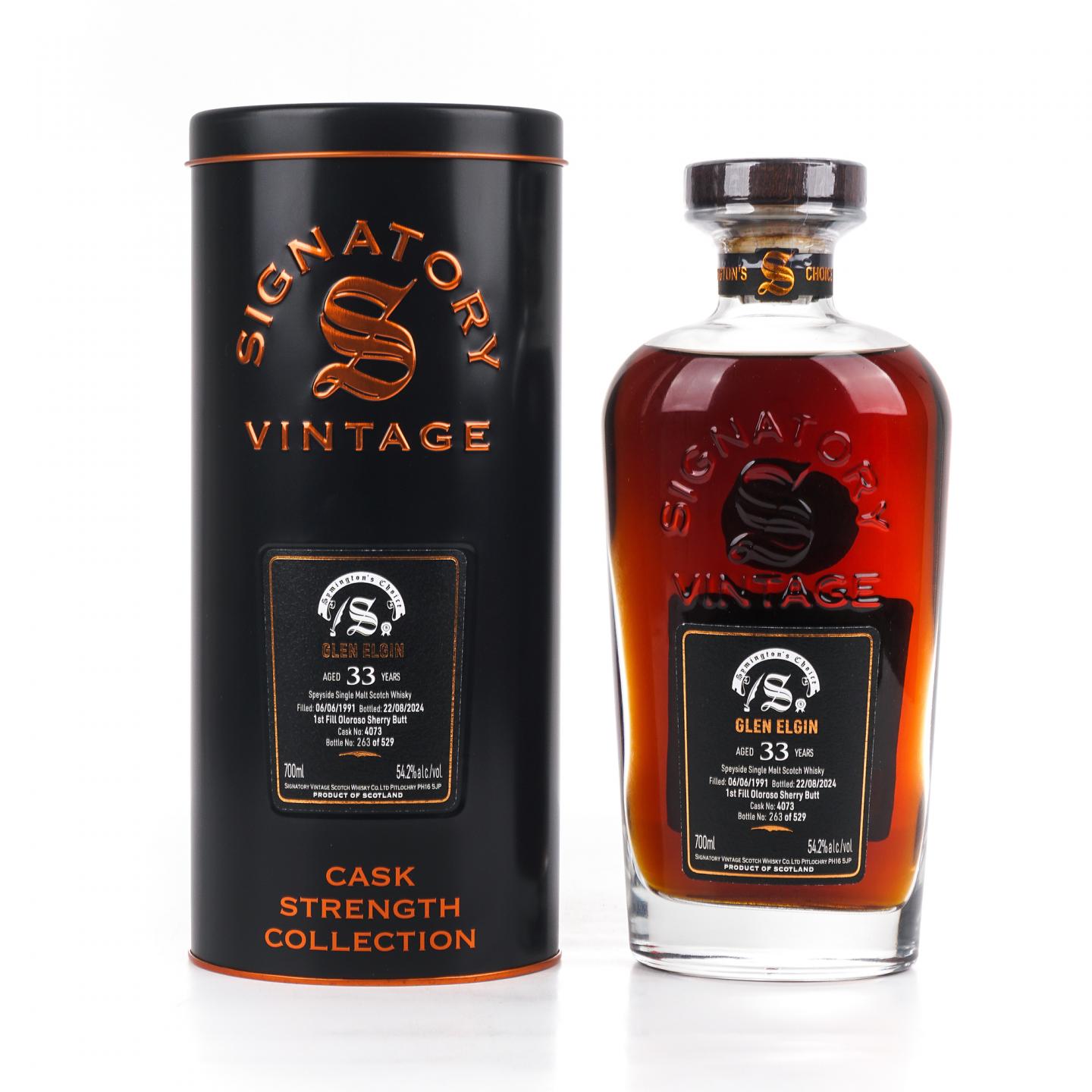 Glen Elgin 格兰爱琴 33年 1991-2024 SV 雪莉桶#4073