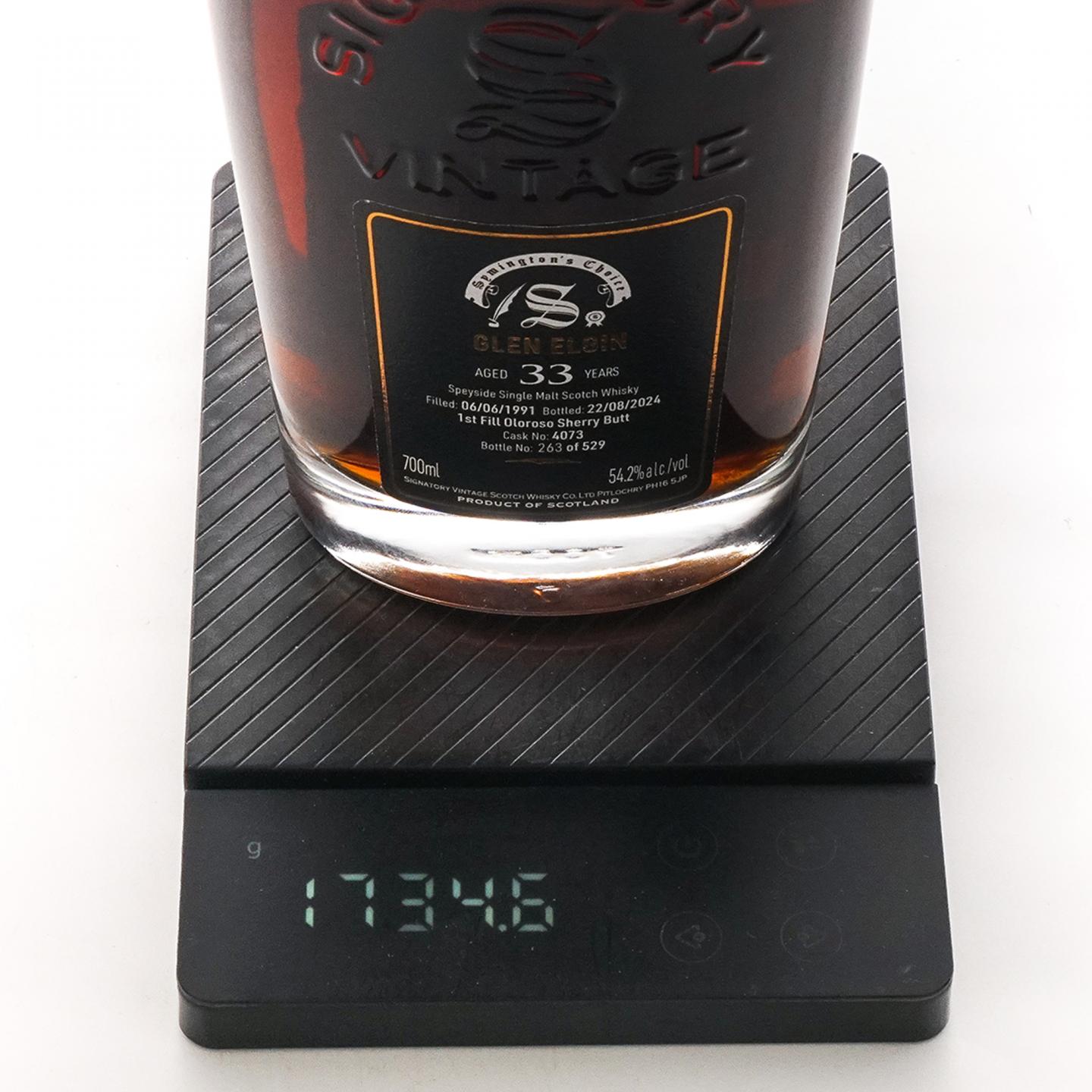 Glen Elgin 格兰爱琴 33年 1991-2024 SV 雪莉桶#4073