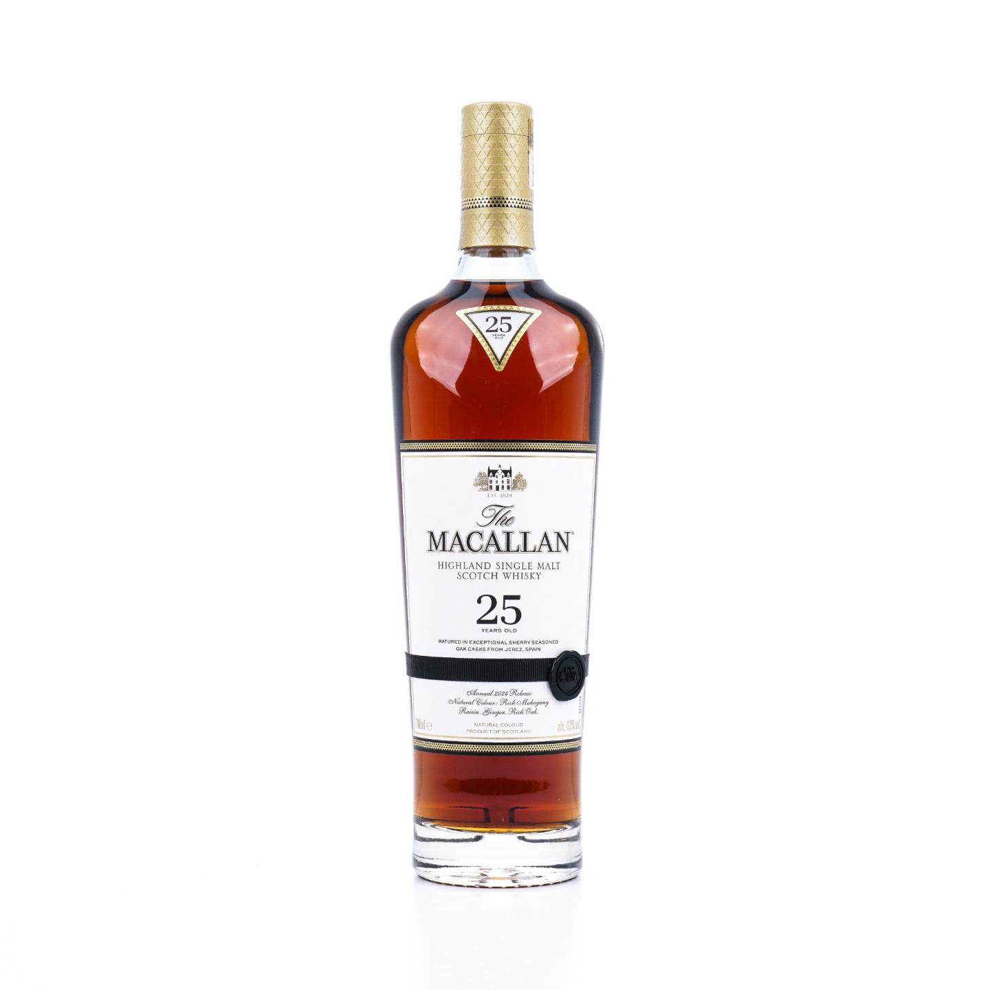 【附X光图】Macallan 麦卡伦 25年 2024 雪莉桶 黑腰带