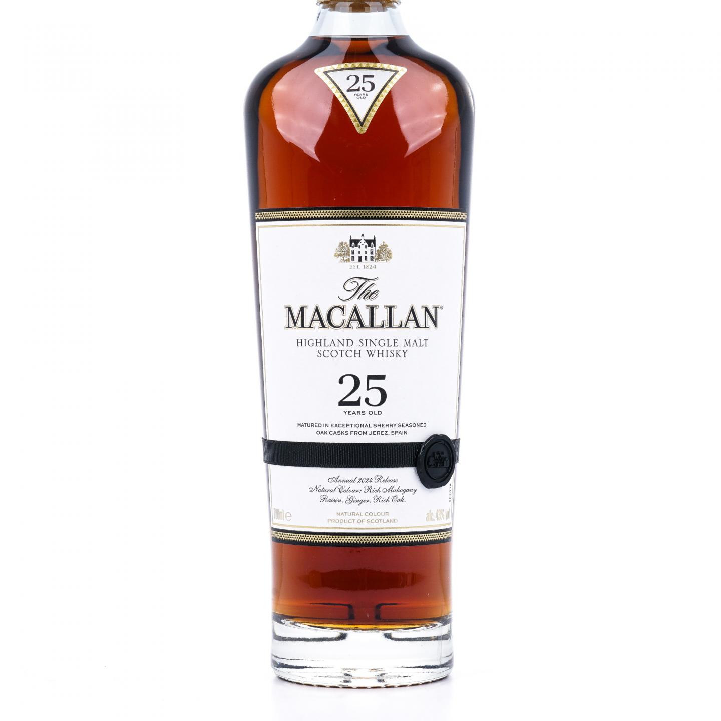 【附X光图】Macallan 麦卡伦 25年 2024 雪莉桶 黑腰带