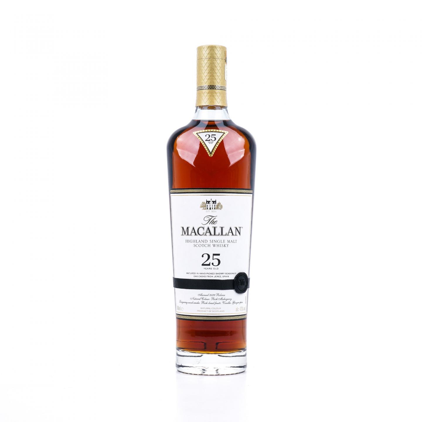 【附X光图】Macallan 麦卡伦 25年 2022 黑腰带