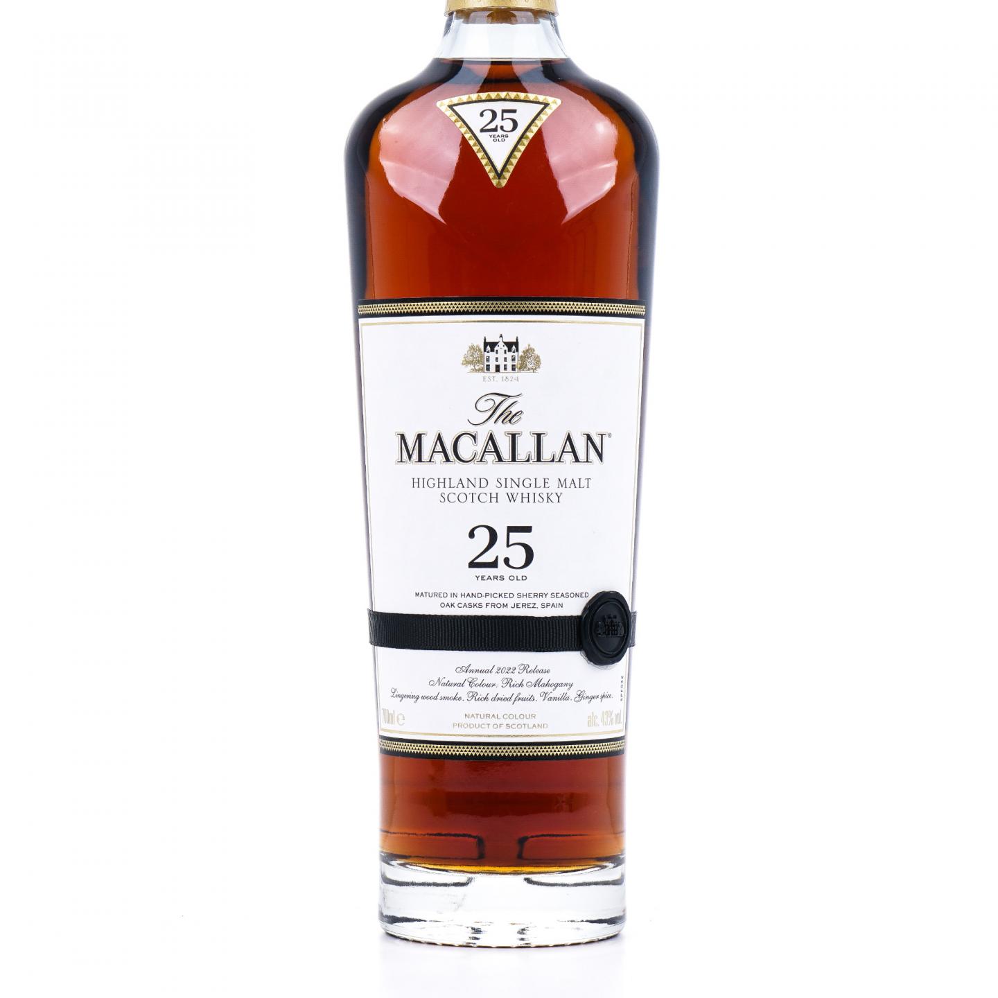 【附X光图】Macallan 麦卡伦 25年 2022 黑腰带