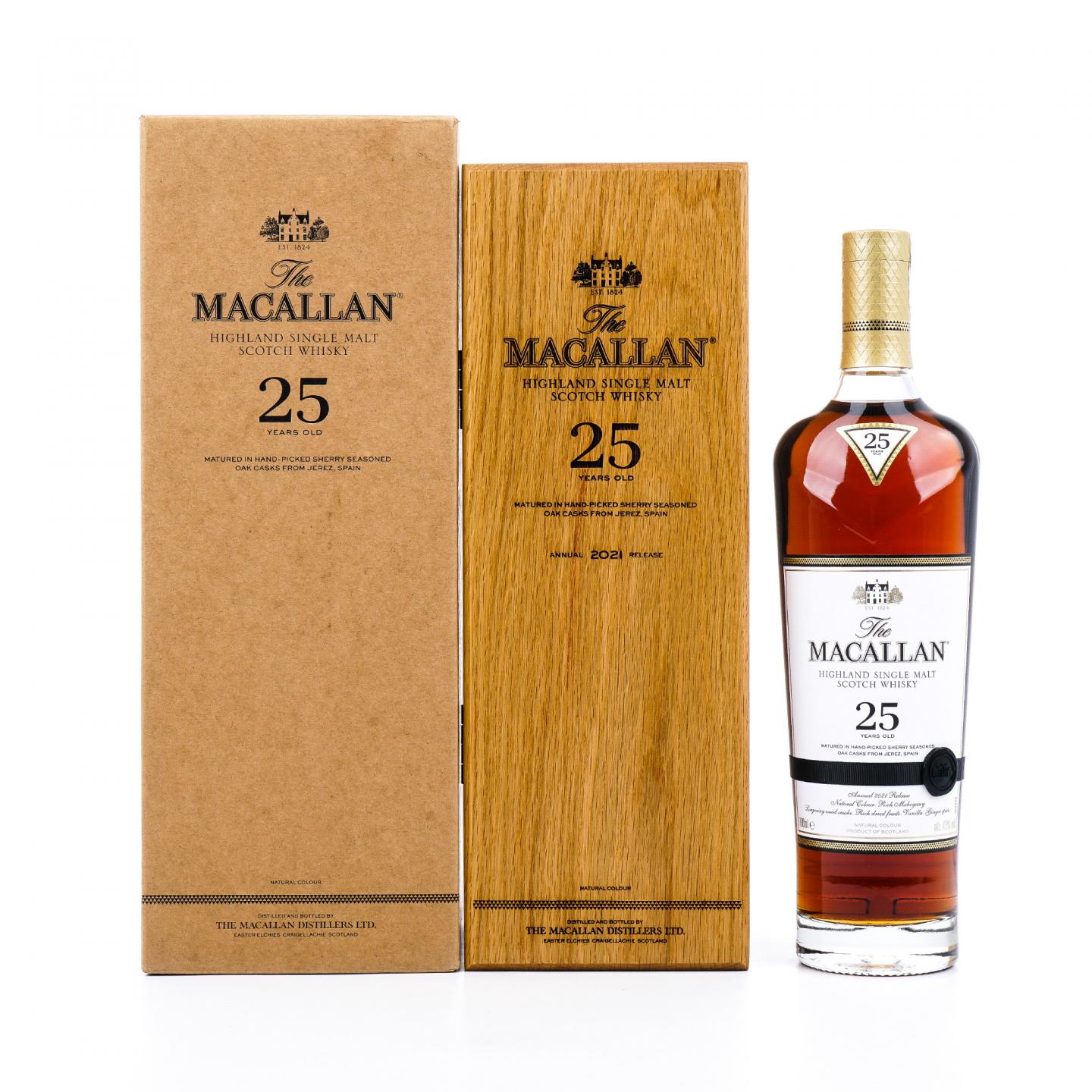 【附X光图】Macallan 麦卡伦 25年 2021 黑腰带