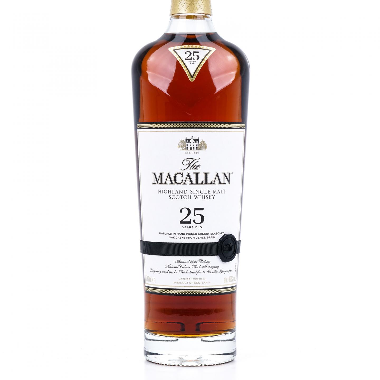 【附X光图】Macallan 麦卡伦 25年 2021 黑腰带