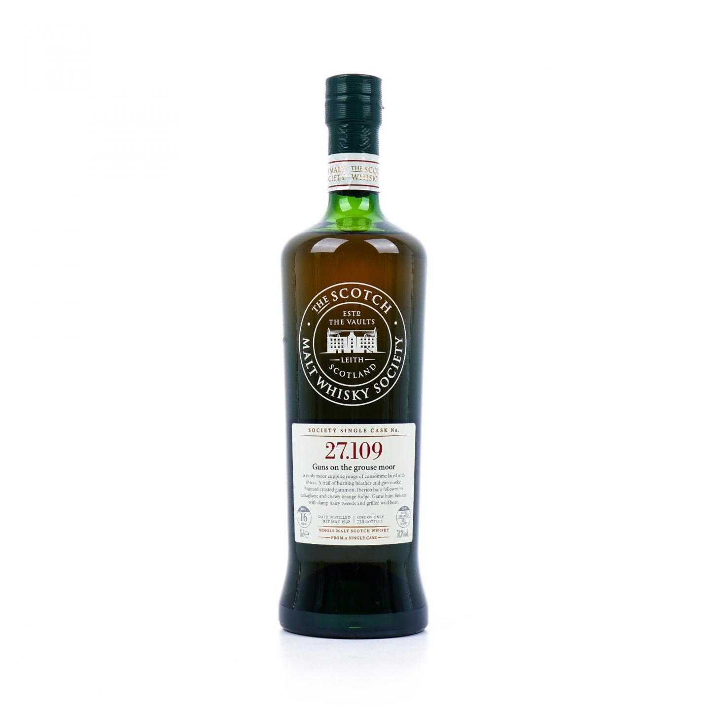 SMWS 27.109 云顶 16年 1998
