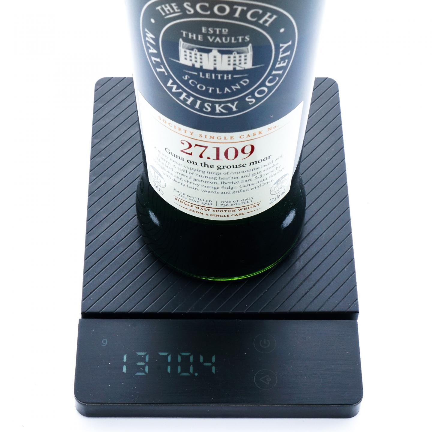 SMWS 27.109 云顶 16年 1998