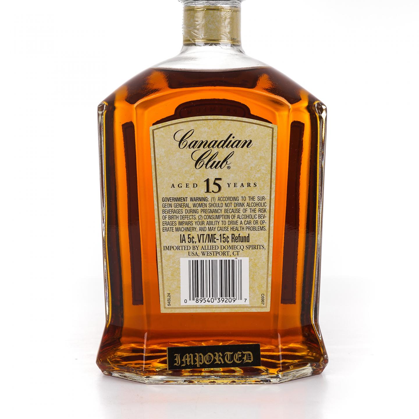 Canadian Club 15年 加拿大威士忌 750ml