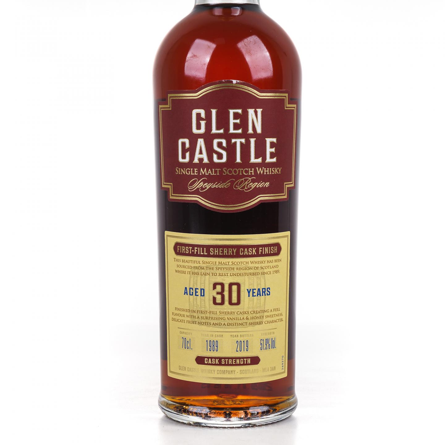 Glen Castle 格兰城堡 30年 1989-2019 桶强 雪莉桶后熟